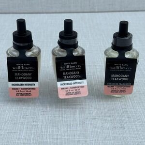 White Barn Mahogany‎ Teakwood Wallflowers Home Fragrance Refill - 3 Pack